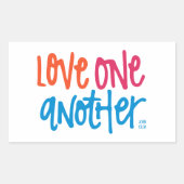 愛し合う 長方形シール (正面)