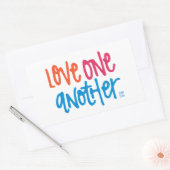 愛し合う 長方形シール (封筒)