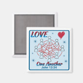 愛し合う – John 13:34マグネット マグネット (正面/裏面)