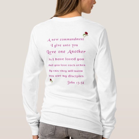 愛し合ったお互いを愛し合う両面 Tシャツ (裏面)