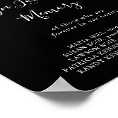 愛し数々のた記憶のサインの中のガーデンカラーの野花 ポスター (角)