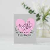 愛し最高のて幸せな母の日 ポストカード (スタンド正面)