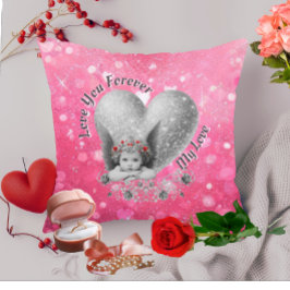 愛し永遠に私の愛かわいいヴィンテージキューピッド クッション