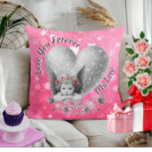 愛し永遠に私の愛かわいいヴィンテージキューピッド クッション