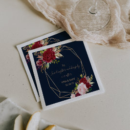 愛し笑い続けて幸せに過ごす スタンダードカクテルナプキン