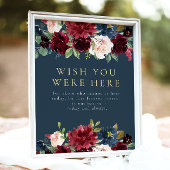 愛し素朴て思い出すブルゴーニュ海軍ブルーフローラ ポスター