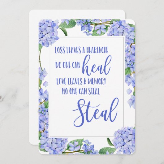 愛し考えるた遺族の哀悼の意 シーズンカード (正面/裏面)