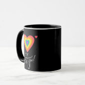 愛し虹のハート マグカップ (正面左)