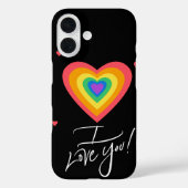 愛し虹のハート Case-Mate iPhoneケース (裏面)
