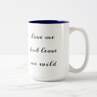"愛し離れてワイルド" Mug ツートーンマグカップ