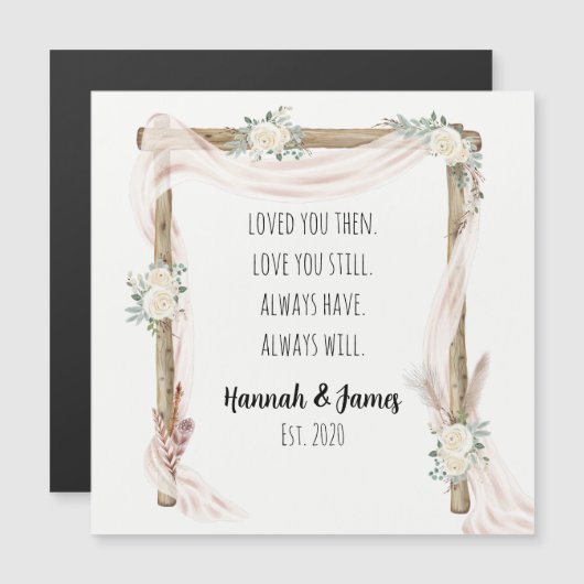 愛し、その後、愛するBoho磁気カード (正面/裏面)