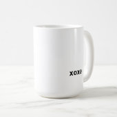 愛し、ハグパーソナライズされたとキスマグ コーヒーマグカップ (正面右)