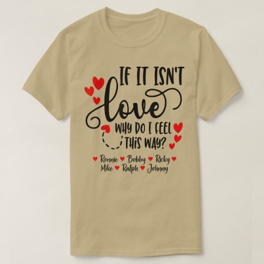 愛じゃなきゃ Ronnie Bobby Ricky Mike Ralph & Joh Tシャツ (デザイン正面)