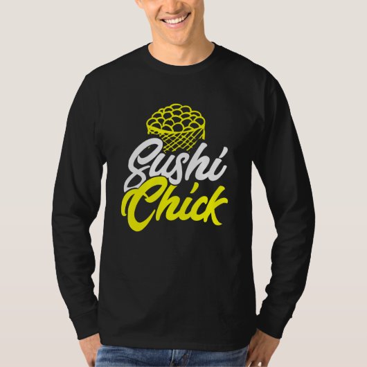愛すしシック皮肉食べ食日本の品 Tシャツ (正面)