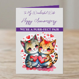 愛すべき妻 猫 愛 結婚記念日 カード