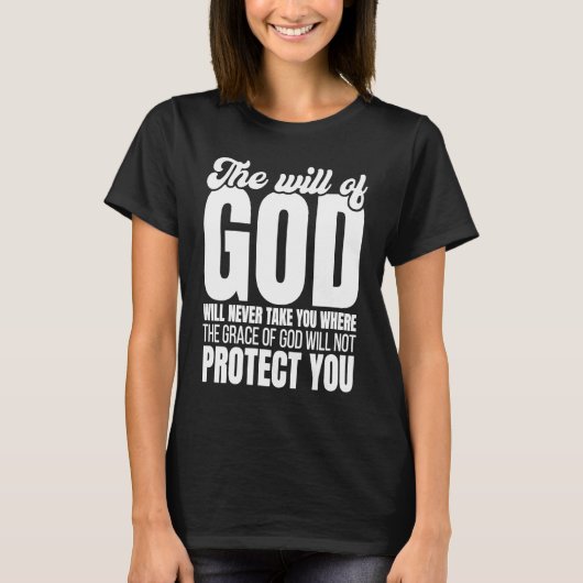 愛すべき神の喜びの意志引用文1 Tシャツ (正面)