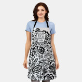 愛すべて、少数を信頼し、誰にも間違った引用文 エプロン (着用した状態)