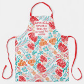 愛すべて、少数を信頼し、誰にも間違った引用文 エプロン (正面)
