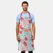 愛すべて、少数を信頼し、誰にも間違った引用文 エプロン (着用した状態)