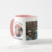 愛するあなたに 祖母 アブエラ ナナ ノンナ 家族の写真 マグカップ (正面左)