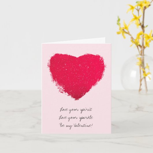 愛するあなたの輝きを愛するバレンタインデー カード (黄色い花)