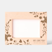 愛するおばあちゃんへの花柄ギフト レーザー彫刻フレーム (正面)