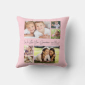愛するおばあちゃんピンク写真 クッション (裏面)