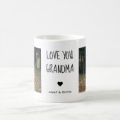 愛するおばあちゃんフォトコーヒーマグ コーヒーマグカップ (中央)