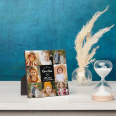 愛するおばあちゃんモダンハートコラージュ フォトプラーク (インサイチュ)