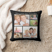 愛するおばあちゃん黒写真 クッション (ブランケット)