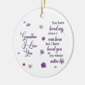 愛するおばあちゃん セラミックオーナメント (左)