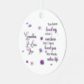 愛するおばあちゃん メタルオーナメント (正面左)