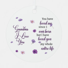 愛するおばあちゃん メタルオーナメント