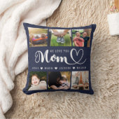 『愛するお母さんの子供達が写真コラージュ投げピル』 クッション (ブランケット)