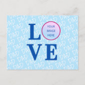 愛するお父さんへのカスタム写真 ポストカード (正面)