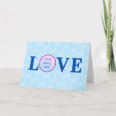 愛するお父さんへ 愛するパパへ 私たちはお父さんが大好きです カスタム写真 カード (正面)