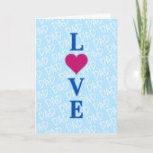 愛するお父さんへ 愛するパパへ 私たちはお父さんを愛しています オーダーメイド カード (正面)