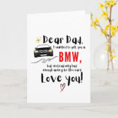 愛するお父さんへ BMW カード (黄色い花)