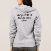 愛することと愛されることが幸せ Tシャツ (裏面)