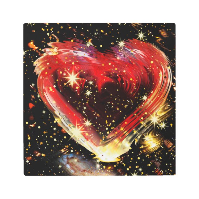 愛することになっている メタルプリント (正面)