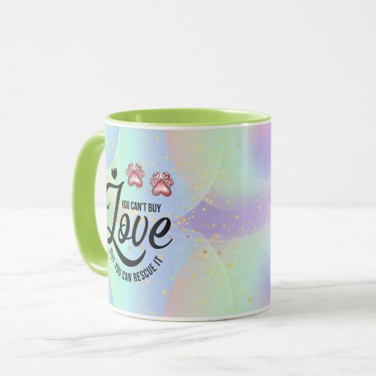 愛することはできな買いが、助けることもできる マグカップ (正面左)