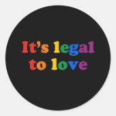 愛することは合法である ラウンドシール (正面)
