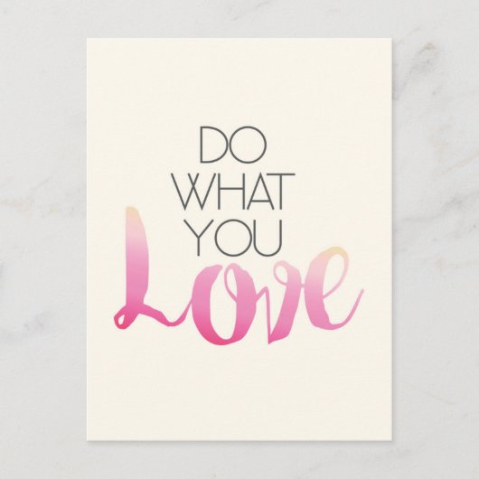 愛することをしろ 2 ポストカード (正面)