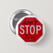 愛することを止めないで下さい 缶バッジ (正面&裏面)