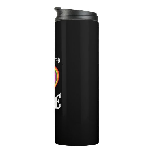 愛すると約束す教える | LGBTQ |先生 |虹 タンブラー (回転右)