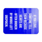 愛するもし引用文愛する人が言うからさ マグネット (横)