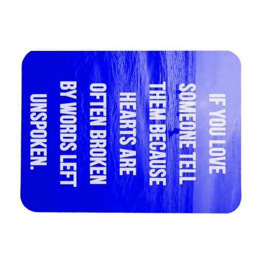 愛するもし引用文愛する人が言うからさ マグネット (横)