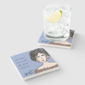 愛するものは許可されてすることです ストーンコースター (横)