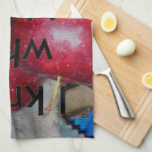 「愛するものを知っている」 - Appleをテーマにしたデザイン キッチンタオル (四つ折り)