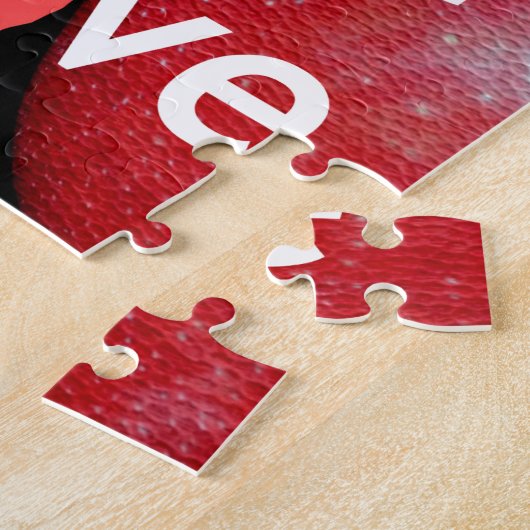 「愛するものを知っている」 - Appleをテーマにしたデザイン ジグソーパズル (側面)